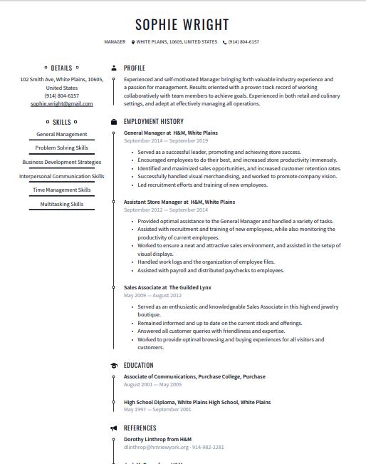 Professional resume templates