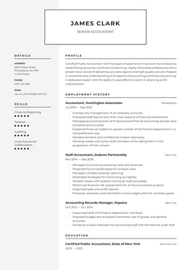 Accountant resume examples & templates