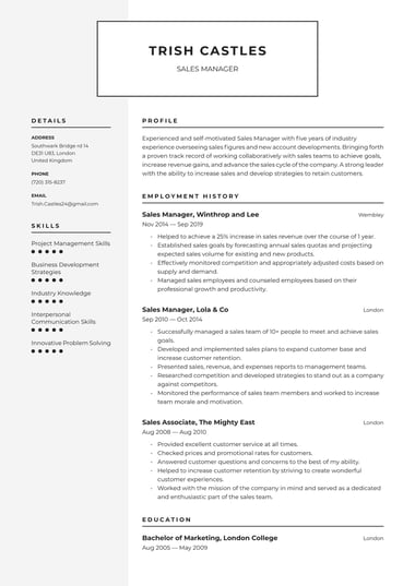 Google docs CV template Industrial