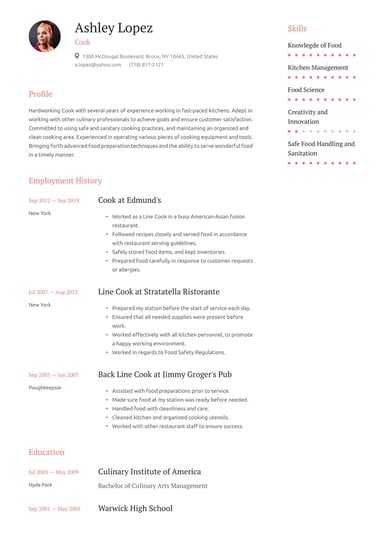 Simple resume template Elegant