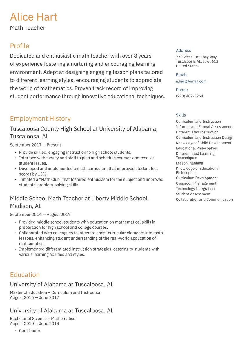 Brussels resume template