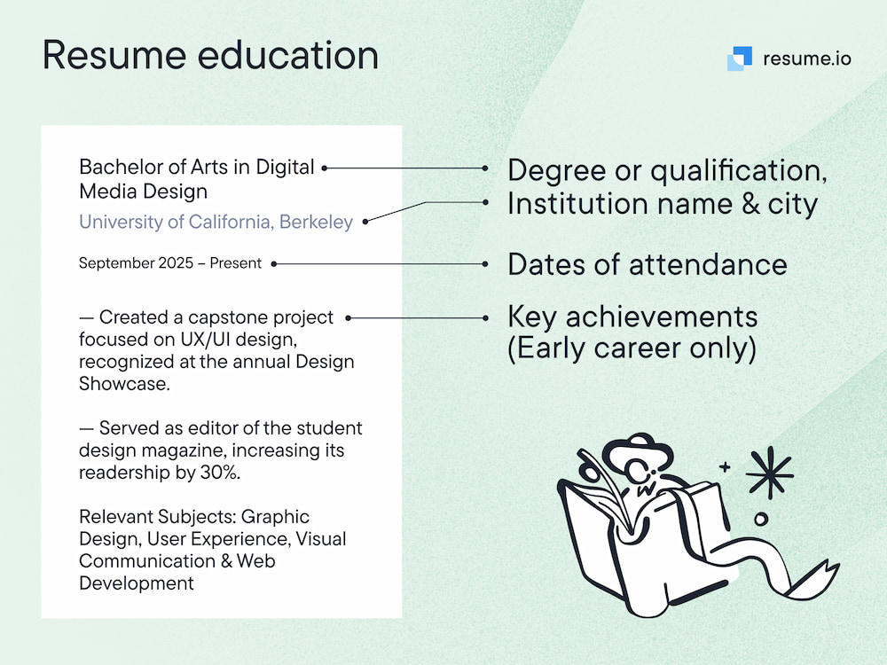 resume education section - key information resume education section - key information