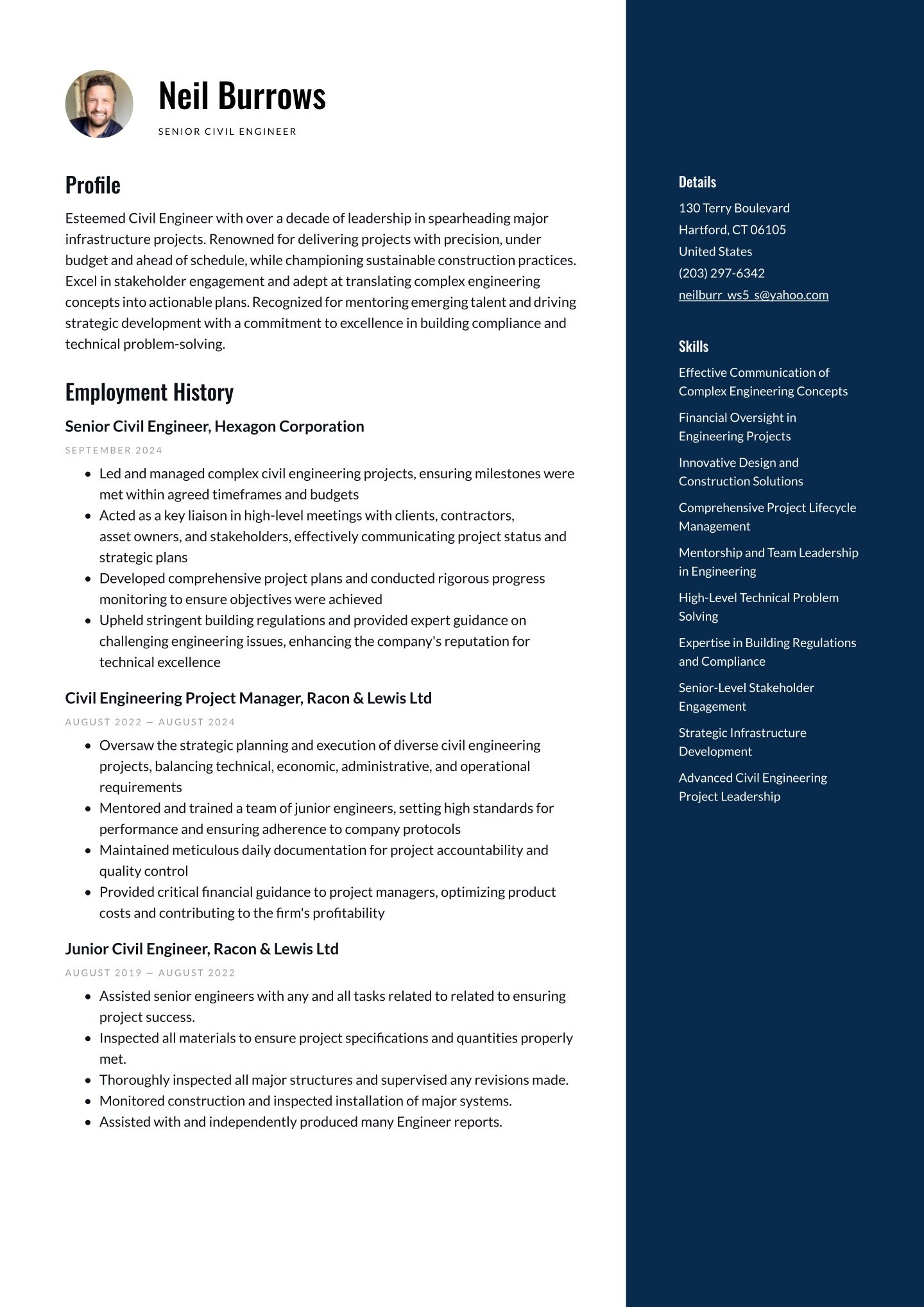 Senior-level Civil Engineer Translation missing: en.examples.cover_letter_example