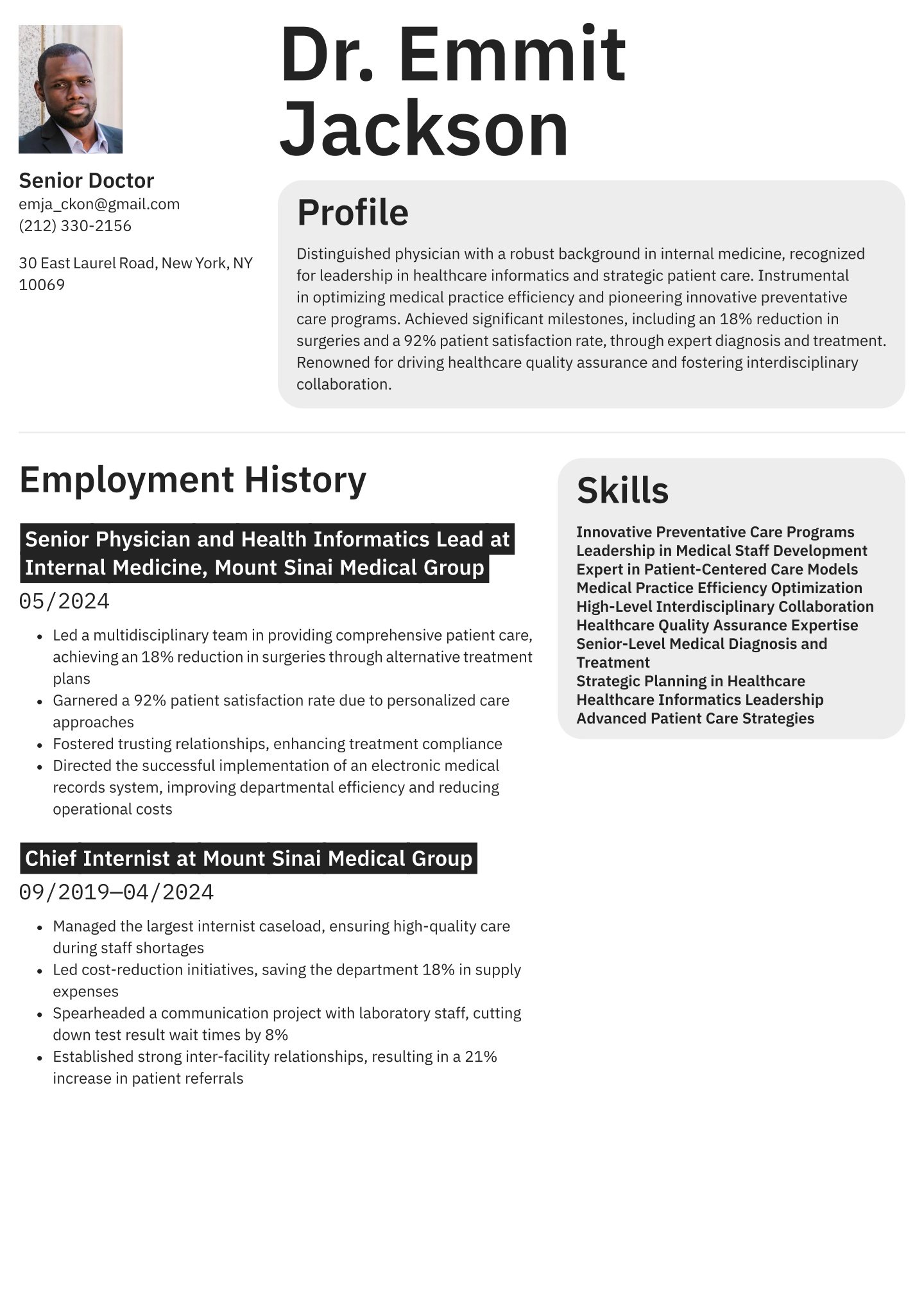 Senior-level Doctor Translation missing: en.examples.cover_letter_example