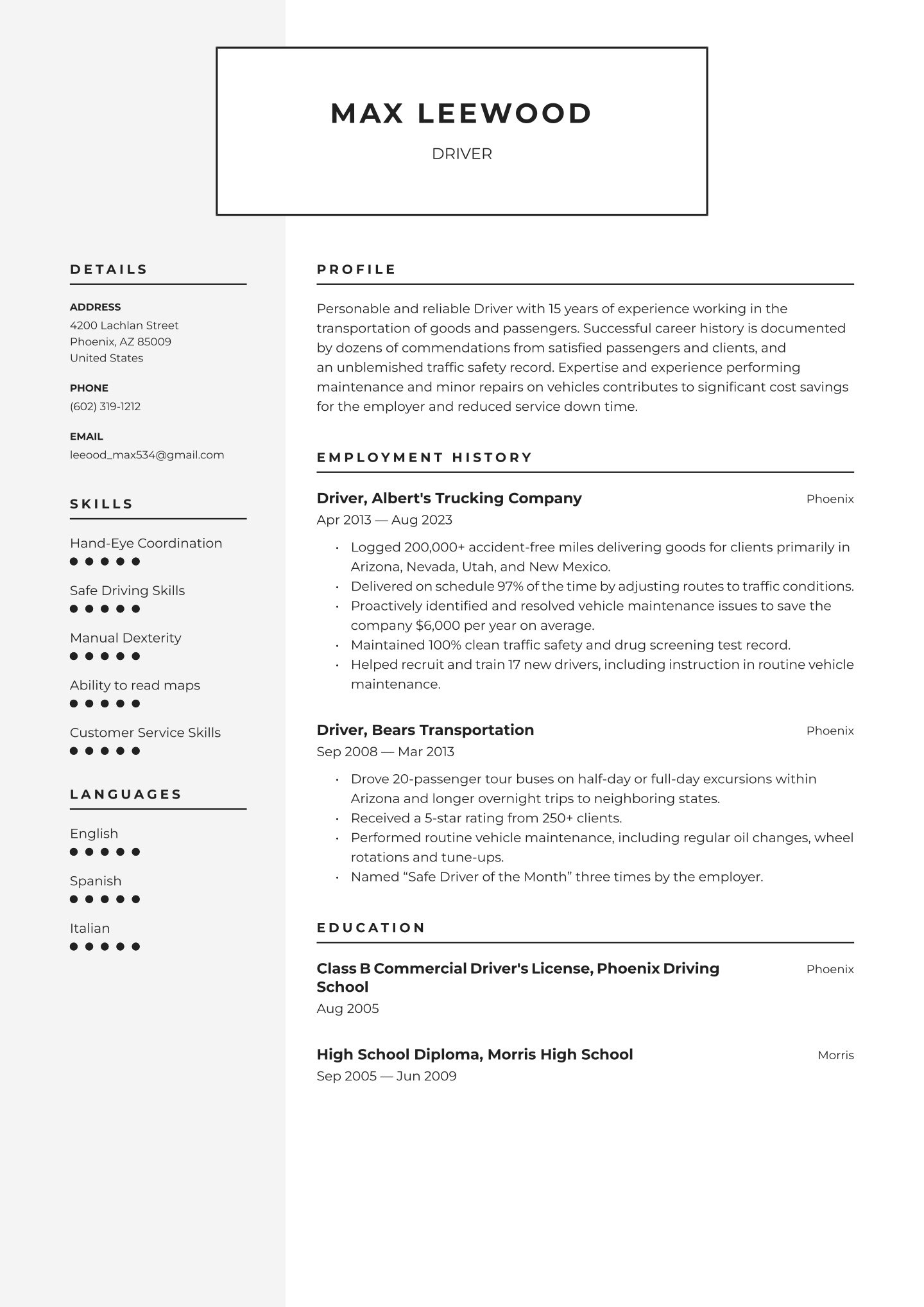 Mid-career Driver Translation missing: en.examples.cover_letter_example