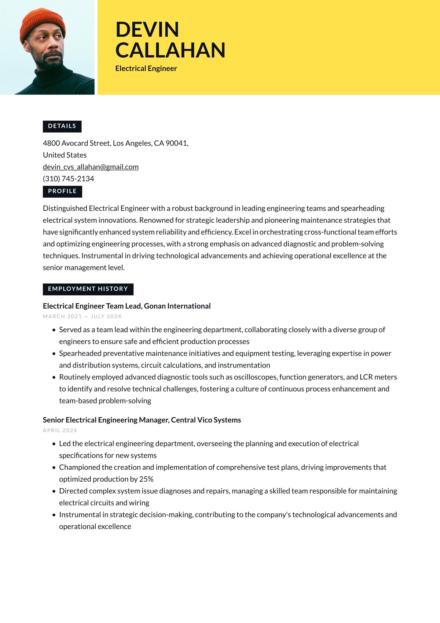Senior-level Electrical Engineer Translation missing: en.examples.cover_letter_example