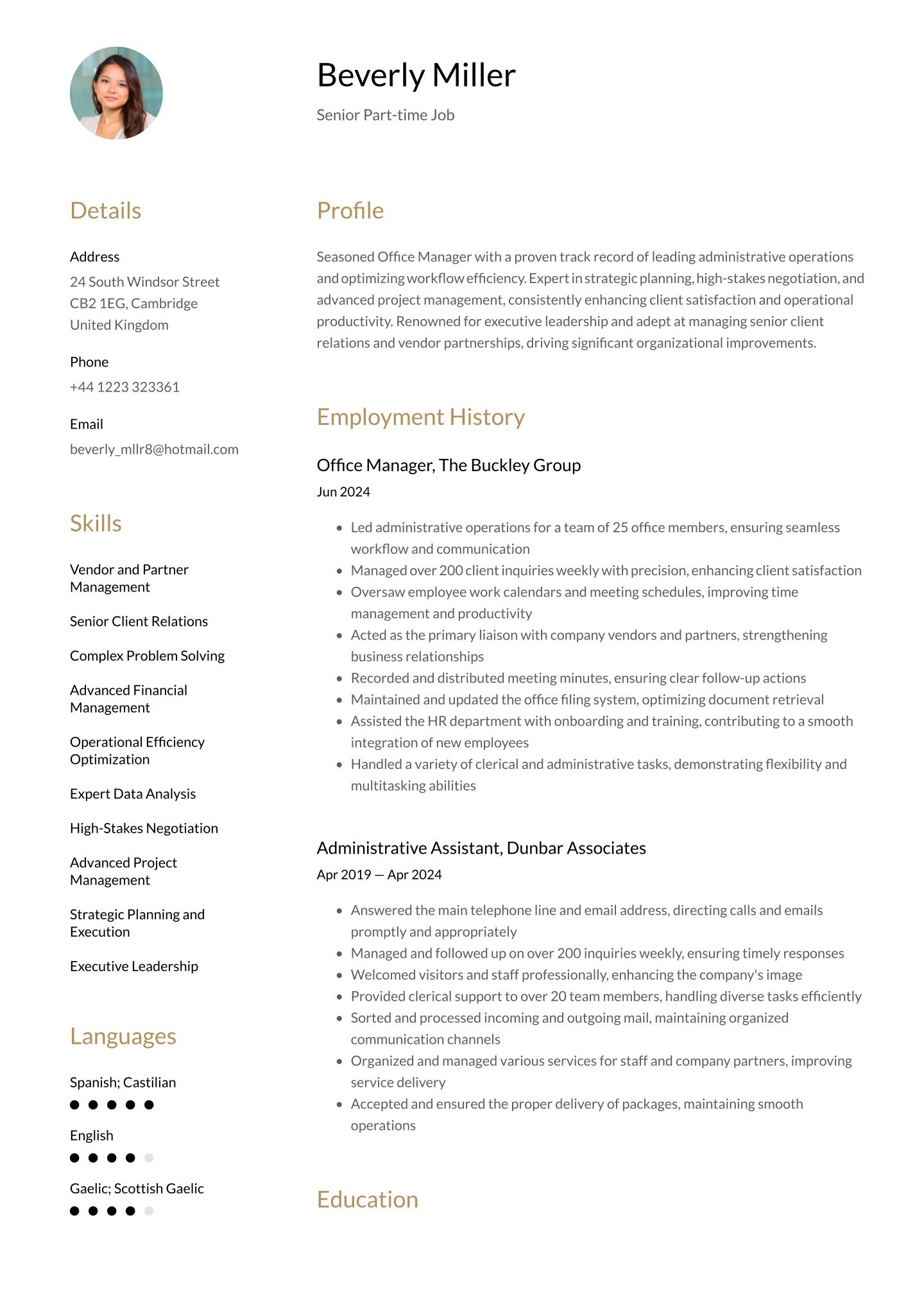 Senior-level Part-time Job Translation missing: en-GB.examples.cover_letter_example