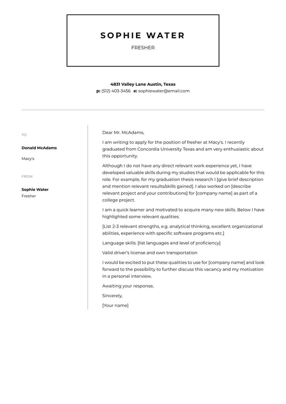 Fresher cover_letter example