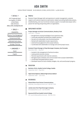 Google resume examples & templates