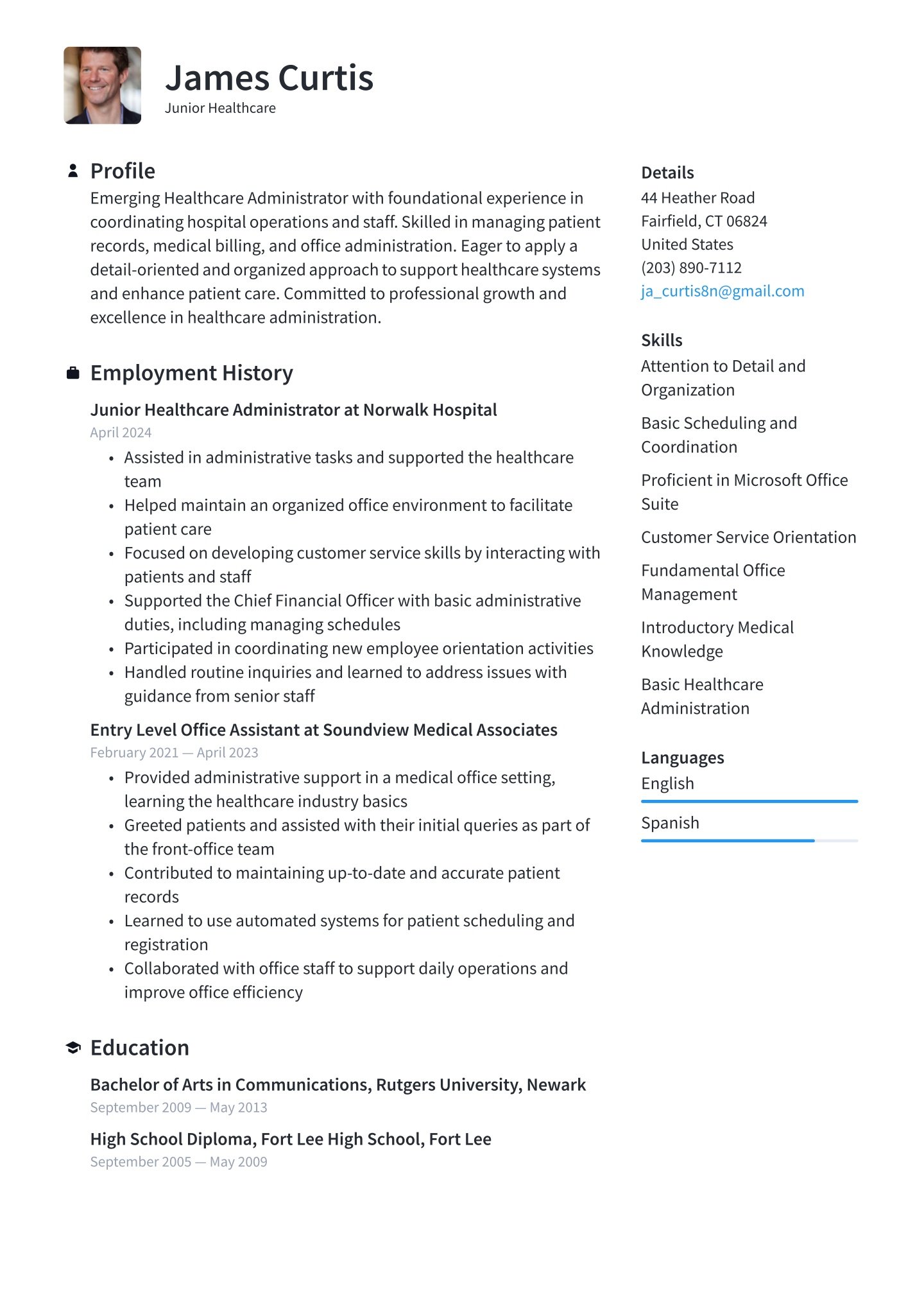 Entry-level Healthcare Translation missing: en.examples.cover_letter_example