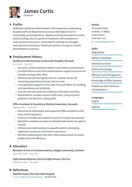 Healthcare resume examples & templates