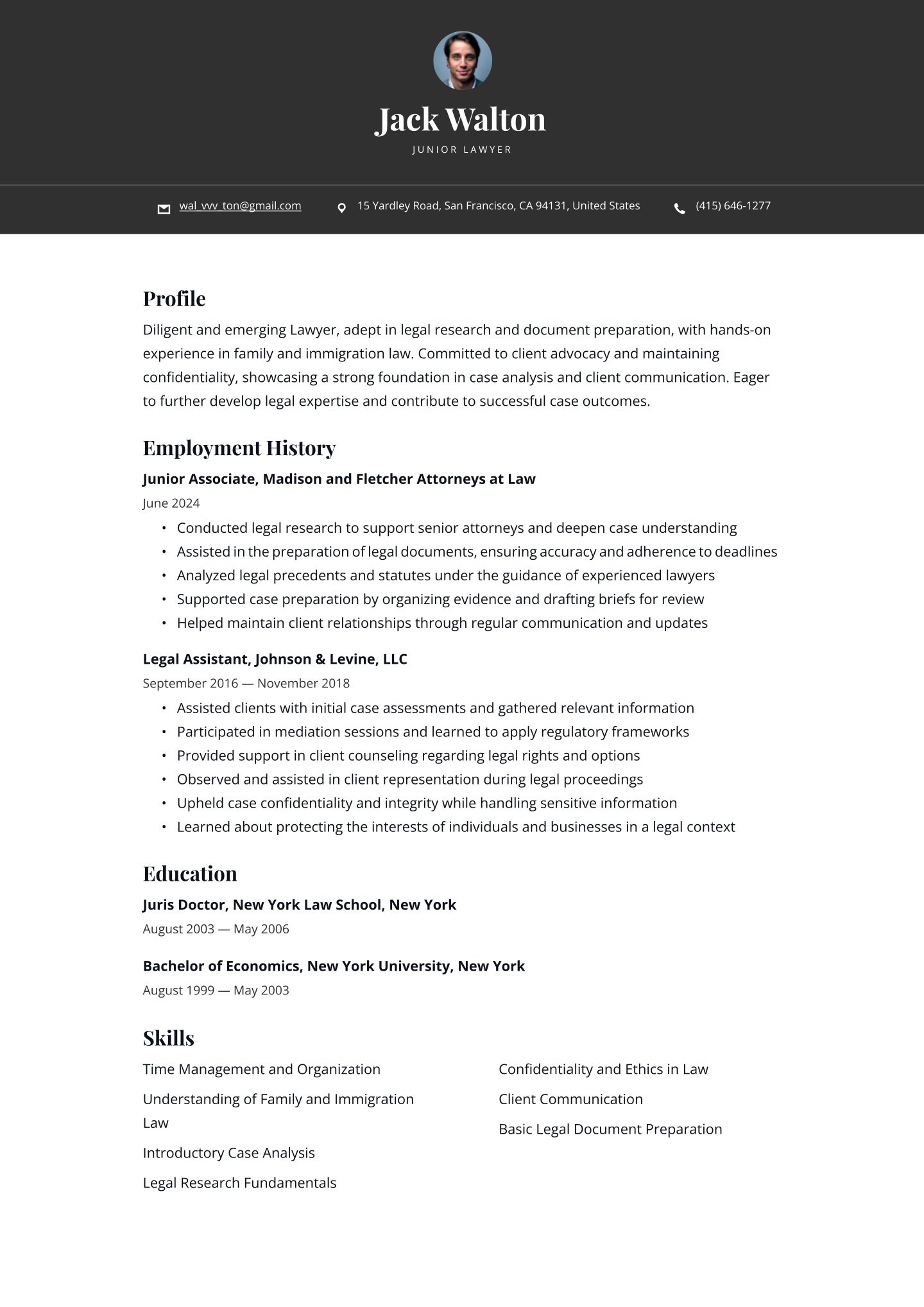 Entry-level Lawyer Translation missing: en.examples.cover_letter_example