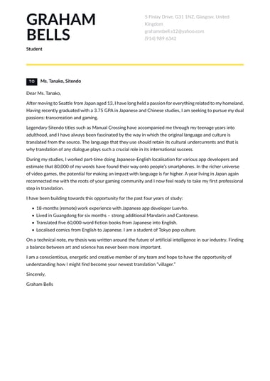 Google docs cover letter template Vivid
