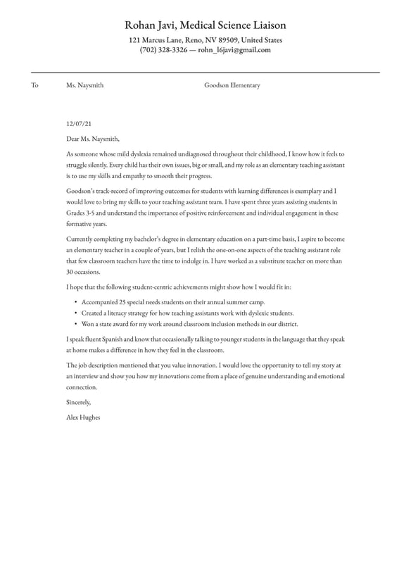 Office Administrator cover_letter example