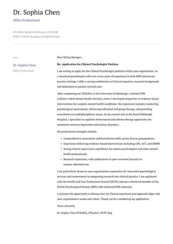 Psychologist cover_letter example