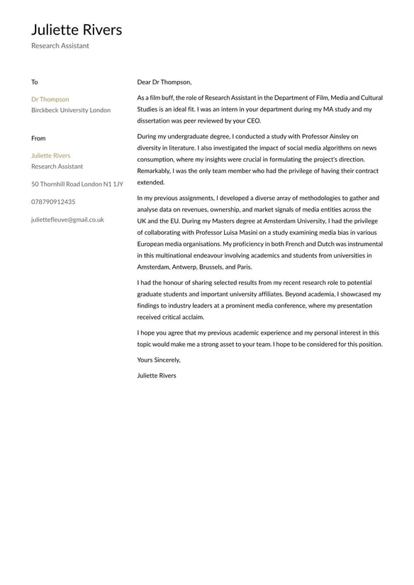 Research Assistant cover_letter example