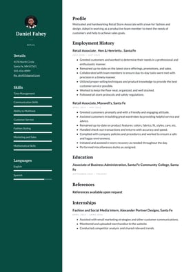 Retail resume examples & templates