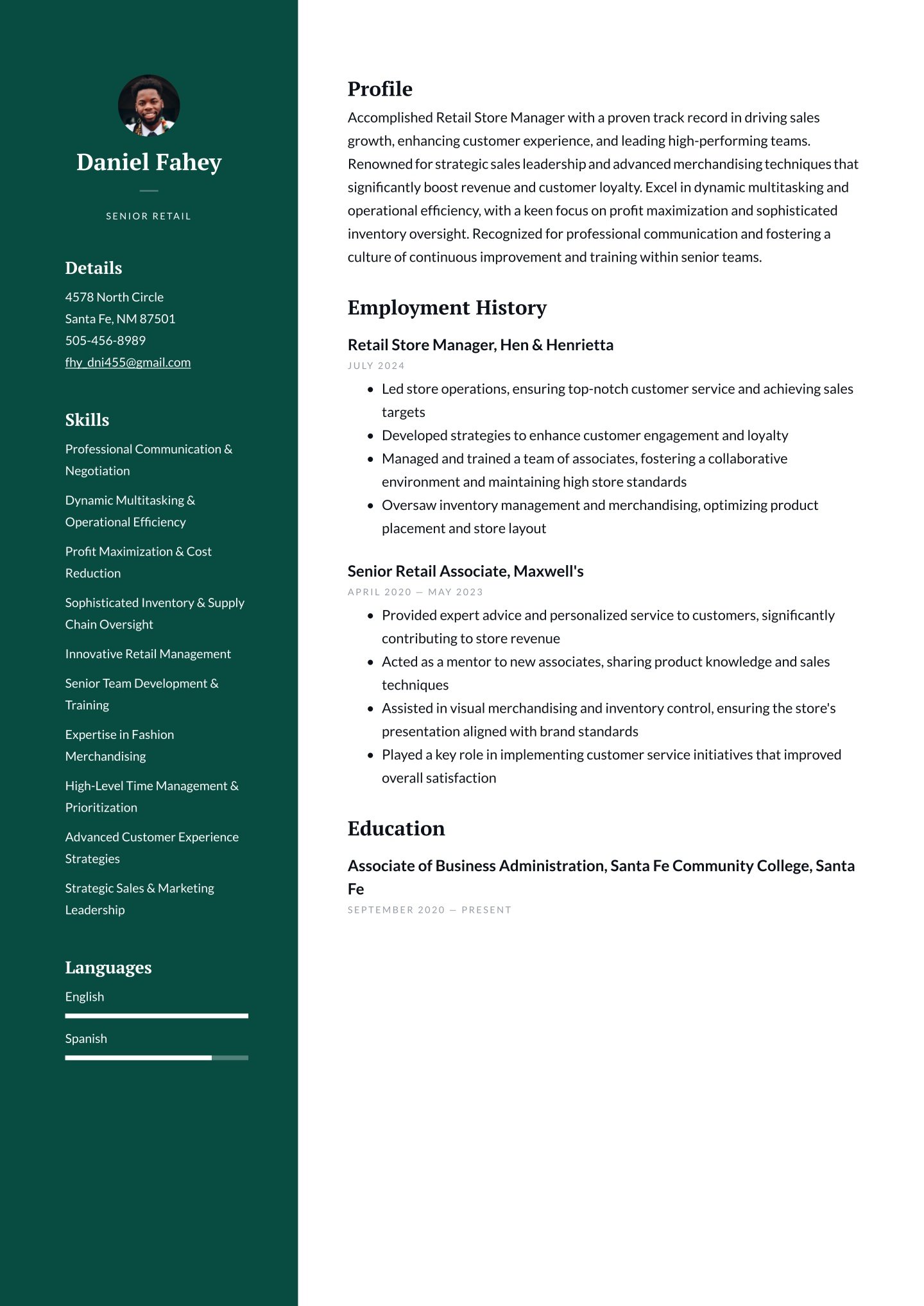 Senior-level Retail Translation missing: en.examples.cover_letter_example