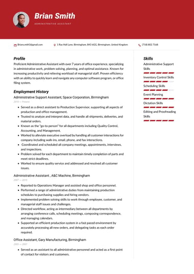 Google docs CV template Modern
