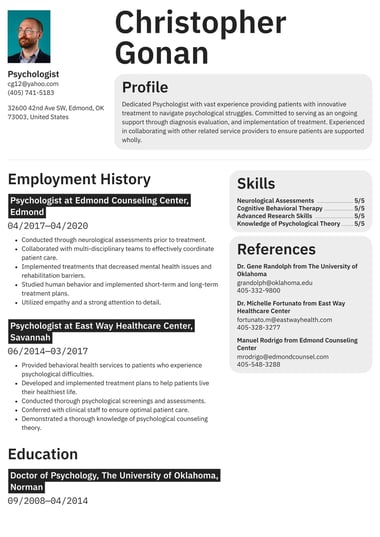Simple resume template Defined