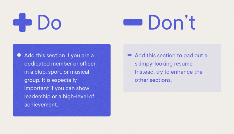 High School Student Resume Example - Do and Don't High School Student Resume Example - Do and Don't