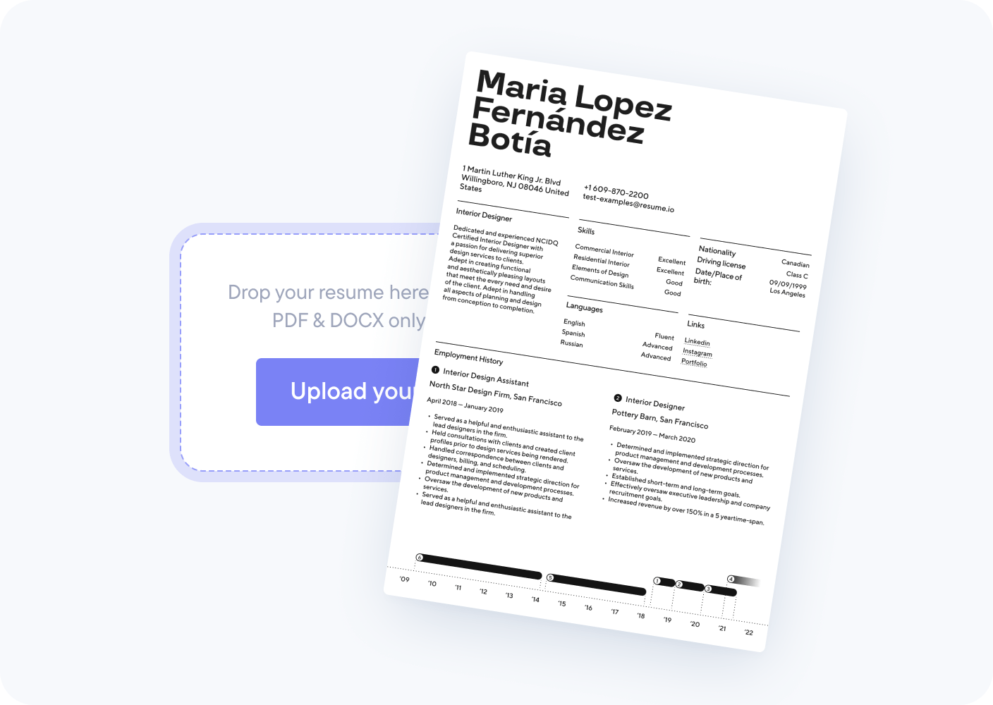 1. Upload your resume